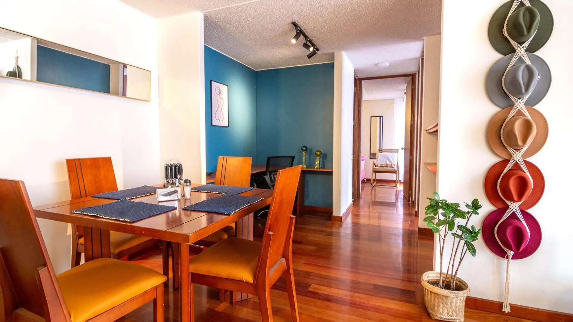 Apartment City Escape, Brand New Flat With Wooden Accent In Upper Class Neighborhood In Bogota Colombia